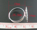 5 PCs Adjustable Silver Tone Ring Base Blank Findings . fin0267