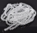 10mm CLEAR CRYSTAL Faceted Glass Crystal Rondelle Beads 16 pieces bgl1051