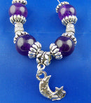 4 Silver Tone Flower Bail Beads. Fits European Style Bracelets and Necklace Chains 12x8mm FBA0009