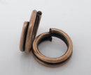 1000 BULK SMALL Copper Plated Double Loops Split Rings Open Jump Rings 4mm jum0051b