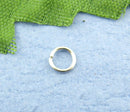50 Silver Tone Open Jump Rings 4mm x 0.7mm, 21 gauge wire jum0097