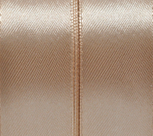 1 inch wide CAFE AU LAIT Satin Ribbon for Weddings, Scrapbooking, Jewelry Making, Sewing, Gift Wrap . 25 yards rib0011