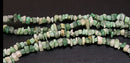 GREEN SPOT STONE Jasper Gemstone Chips Beads, double strand, 35 inches, gja0044