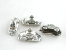 4 Beetle Car Charm Pendants  23 x 14 x 9mm . always shipped from my studio in the USA . chs0273