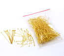 300 Gold Plated High Quality Ball Head Pins, 1.75" long (45mm)  22ga  22 gauge pin0069b