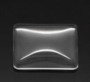 10 Clear RECTANGLE Glass Dome Seals 25x19mm (1" x 3x4") for Cabochons Pendants, Charms, Scrapbooking cab0164