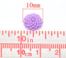 20 Mixed Color Daisy Chrysanthemum Resin Acrylic Flower Cabochons  10mm diameter  cab0153