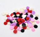 20 Mixed Color Daisy Chrysanthemum Resin Acrylic Flower Cabochons  10mm diameter  cab0153