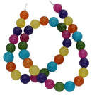 15.5" Strand Dyed Jade Stone 8mm Gemstone Beads approx 50 beads MIXED BRIGHT COLORS gjd0021