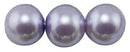 4mm LAVENDER PURPLE Round Glass Pearls . long 32" strand . about 210 beads . Bgl0403