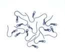 20 GUNMETAL French Hook Earrings Ear Wires (10 pairs)  fin0289a