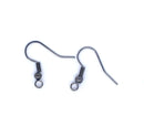 20 GUNMETAL French Hook Earrings Ear Wires (10 pairs)  fin0289a