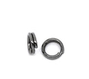 4mm Gunmetal Split Rings, Small Gunmetal Finished Double Loops Split Rings, Open Jump Rings, bag of 50, jum0065