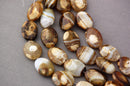 18x13mm Oval AGATE Beads, genuine gemstones, half strand, about 11 beads, gag0075