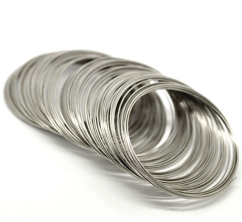 200 Hardened Steel Memory Wire Loops, 70mm, bracelet, about 2.75" diameter wir0053