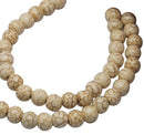 6mm WHITE Howlite Stone Gemstone Beads, full strand, approx 65 beads how0219
