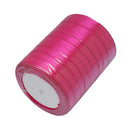 25 yards (75 feet) HOT PINK MAGENTA Satin Ribbon Trim 6mm 1/4" wide rib0067