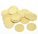 20 Raw Brass Sheet Metal Stamping Blanks, CIRCLE DISC shape, no hole, 16mm (5/8")  22 gauge msb0055