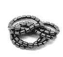 15" Strand Gunmetal Faceted BARREL or COLUMN Shaped Hematite Loose Beads 5x4mm  ghe0071