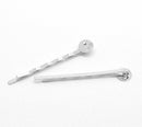 50 Silver Tone Metal Bobby Pins Hair Clips . fin0060
