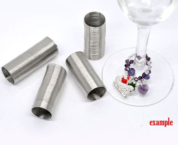 1000 Hardened Steel Memory Wire Loops  20mm . finger rings or wine glass rings, about 3/4" diameter  wir0010