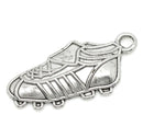 10 Antique Silver SPORTS RUNNING Shoes Soccer Cleats Pendant Charms . chs0358