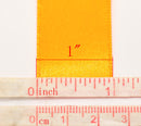 1 inch wide TANGERINE ORANGE Satin Ribbon for Weddings, Scrapbooking, Jewelry Making, Sewing, Gift Wrap . 25 yards rib0002