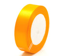 1 inch wide TANGERINE ORANGE Satin Ribbon for Weddings, Scrapbooking, Jewelry Making, Sewing, Gift Wrap . 25 yards rib0002