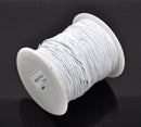Bulk Roll . 120 Meters WHITE Cotton and Elastic Stretchy Cord cor0001