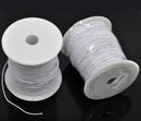 Bulk Roll . 120 Meters WHITE Cotton and Elastic Stretchy Cord cor0001