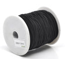 Bulk Roll . 120 Meters JET BLACK Cotton and Elastic Stretchy Cord cor0006