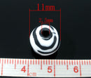50 Round BLACK and WHITE TIGER or Zebra Striped Beads . acrylic . great for homecoming, spring animal print designs . bac0180