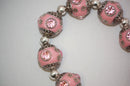 4 Unique Large LIGHT PINK Indonesian Clay Beads, Crystals and Bali Accents pol0077