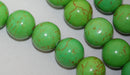 8mm Howlite Stone Beads ROUND Ball, KELLY GREEN, full strand, how0203
