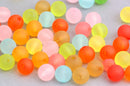 25 Round SPRING MIX Acrylic Beads, 10mm bac0138