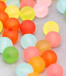 25 Round SPRING MIX Acrylic Beads, 10mm bac0138