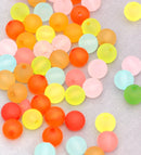 25 Round SPRING MIX Acrylic Beads, 10mm bac0138