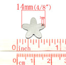 10 Stainless Steel Metal Stamping Blanks Charms, 5-POINT STAR shape, 18 gauge  . MSB0092a
