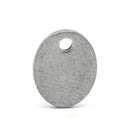 10 Stainless Steel Metal Stamping Blanks Charms, Small OVAL TAGS 9x7mm, 18 gauge . MSB0089a