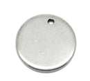 50 bulk package Stainless Steel Metal Stamping Blanks Charms 13mm, 1/2" dia ROUND DISC Tags, 18 gauge MSB0051b