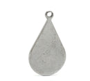 10 Stainless Steel Metal Stamping Blanks Charms, Small TEARDROP TAGS, 18 gauge  MSB0079a