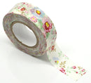 Washi Tape Flowers Pastel Floral ( 10 meters )  adh0002