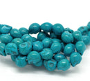 TURQUOISE Miniature Stone Sugar SKULL Gemstone Beads 10x8mm how0158