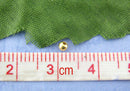 2000 Gold Plated Smooth Round Ball Spacer Beads . 2.4mm  bme0055