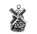 2 DUTCH WINDMILL Charm Pendants . chs0097