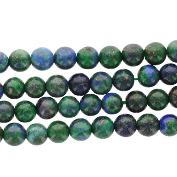 8mm AZURITE MALACHITE Chrysocolla ROUND Gemstone Beads, full strand, gmx0011