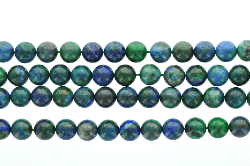 12mm AZURITE MALACHITE ROUND Gemstone Beads, full strand, gmx0010