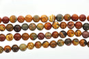 4mm Round PICASSO JASPER Beads, Natural Gemstones, full strand, gja0051b
