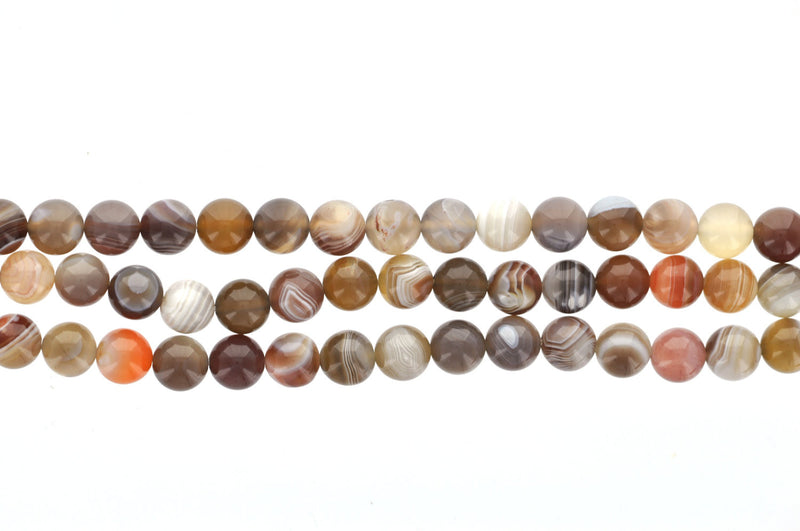 Half Strand Round MUSHROOM AGATE Beads, 6mm  Natural Gemstones, gag0060