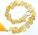 9x8mm GOLDEN RUTILE QUARTZ Onion Briolettes Beads . 4" strand